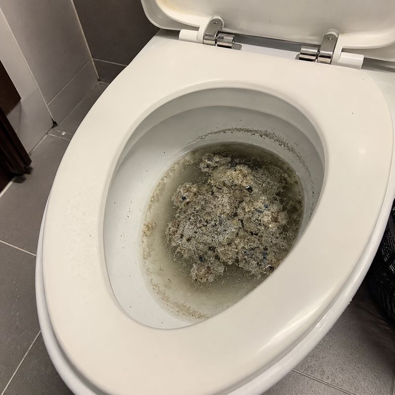 변기 막힘 작업 현장